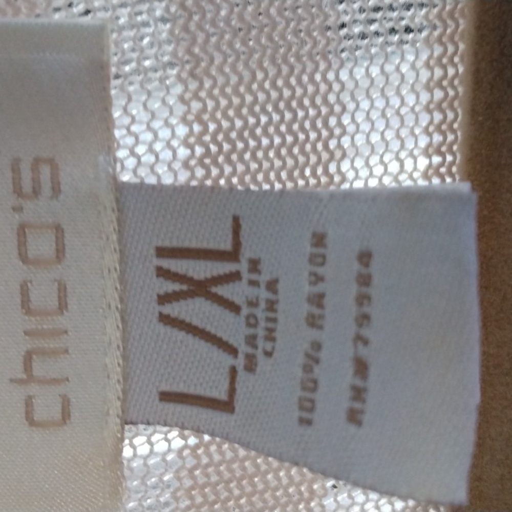 Chico's Large/XL women's shawl in tan - Picture 3 of 4